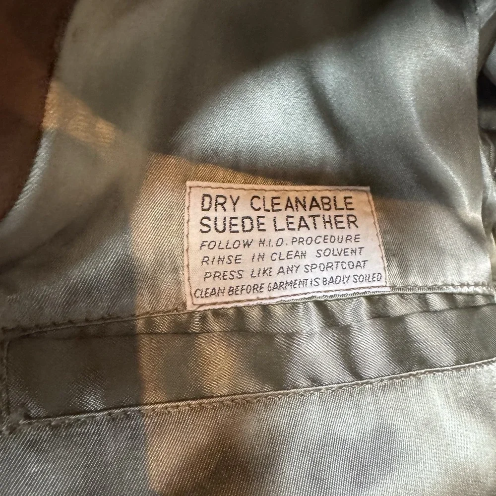 Vintage‎ Cresco Blazer Jacket Mens 44 FAIR Suede Leather Western Cowboy Rancher